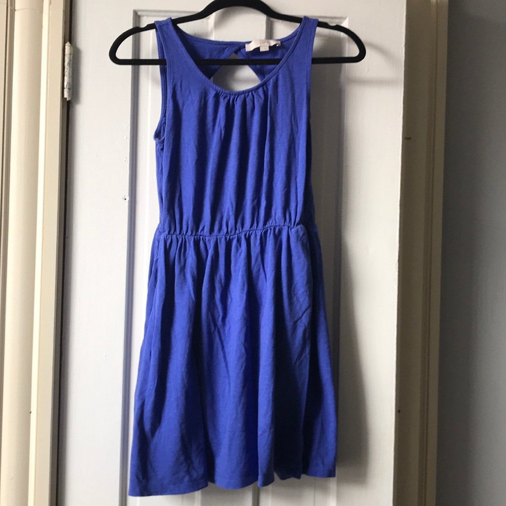 A Line blue dress